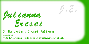 julianna ercsei business card